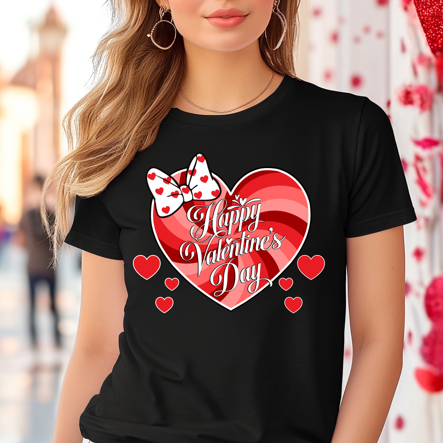 Swirly Heart Valentine's Day Shirt, Park Inspired Shirts, Girls Shirt, Vacation Trip Shirt,  Family Vacation Shirt, Cupid Love Shirts