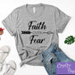 Faith Over Fear Unisex T-Shirt | Christian Tee | Faith Tee | Religious Shirt | Church | Disciple | Love | Grace | Faith