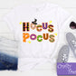Hocus Pocus Design Halloween Short Sleeve Tee,Halloween Shirt, Halloween Ladies Tee, cute tshirt, womens tshirt, graphic tee,graphic tshirt