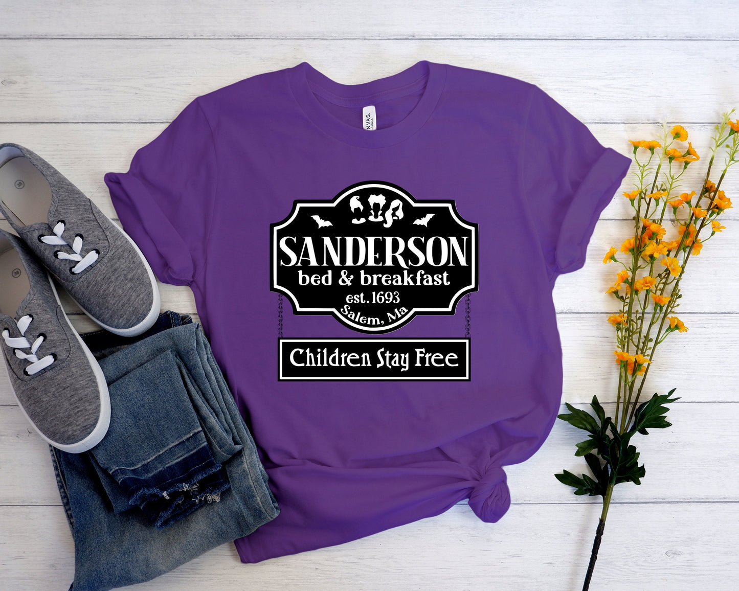 Sanderson Sisters Bed and Breakfast Shirt,Fall Shirt, Halloween Shirt,Autumn Shirt,Funny Fall Shirt,Funny Halloween Shirt,Witch Shirt