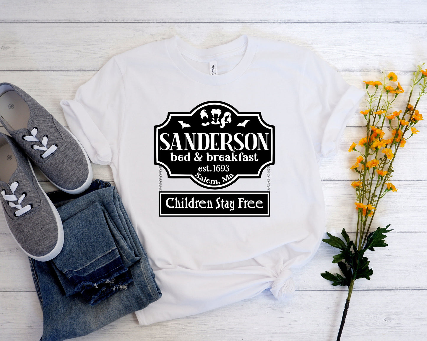 Sanderson Sisters Bed and Breakfast Shirt,Fall Shirt, Halloween Shirt,Autumn Shirt,Funny Fall Shirt,Funny Halloween Shirt,Witch Shirt