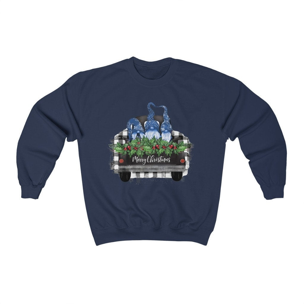 Merry Christmas Gnomes Sweatshirt, Christmas Sweatshirt, Gnome Sweatshirt, Gnome Christmas Sweatshirt, Christmas Graphic Sweatshirt
