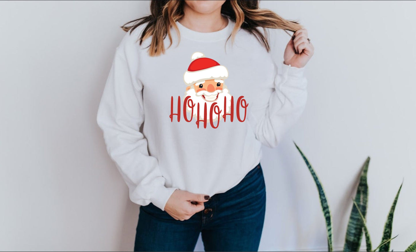 HO HO HO Sweatshirt, Christmas Shirt, Santa Sweatshirt, Santa Clause Tee, Holiday Sweatshirt, Seasonal Tee