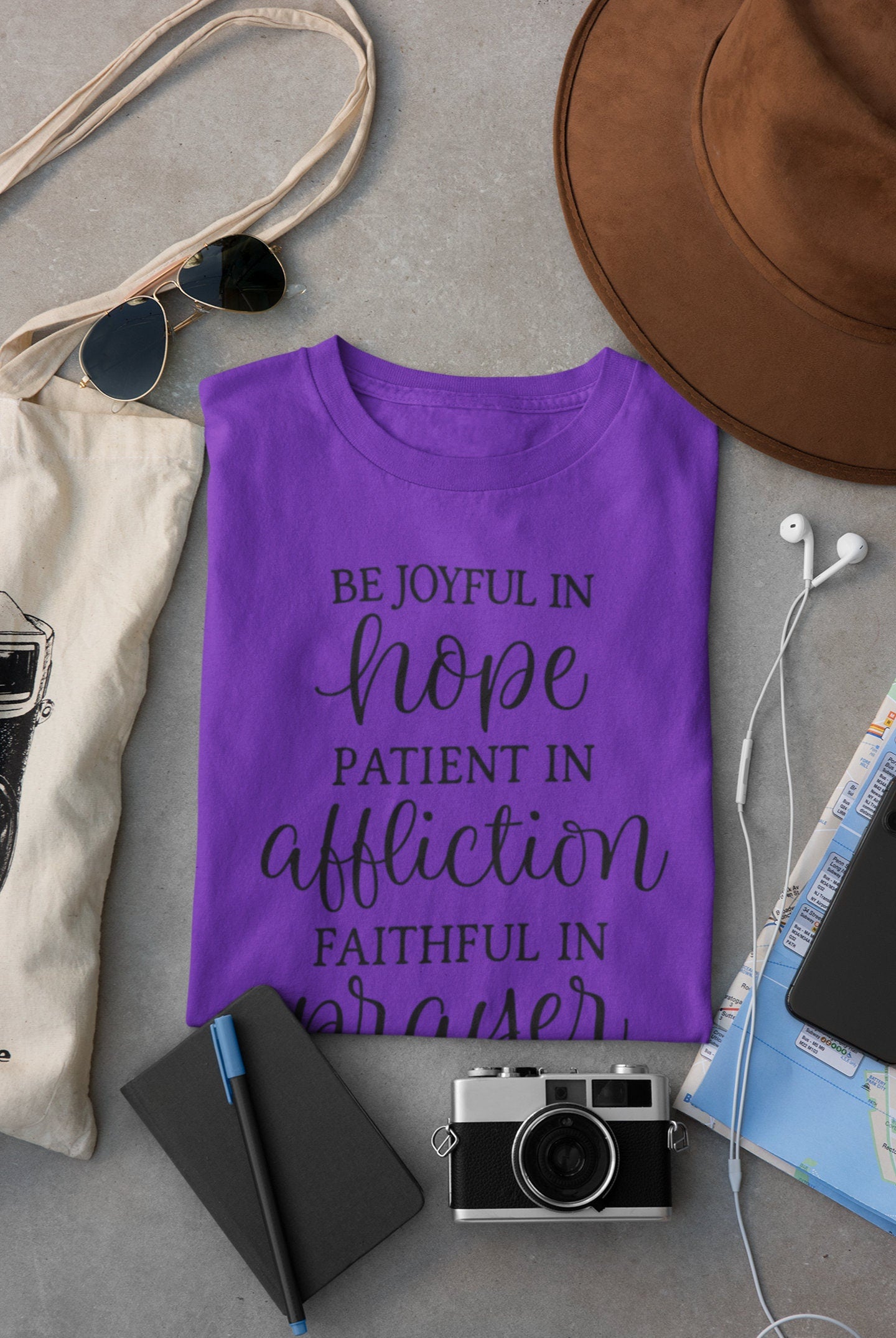 Be Joyful in Hope, Patient in Affliction, Faithful in Prayer, Christian Shirt, Faith Shirt, Inspired Tee, Shirt for Mom