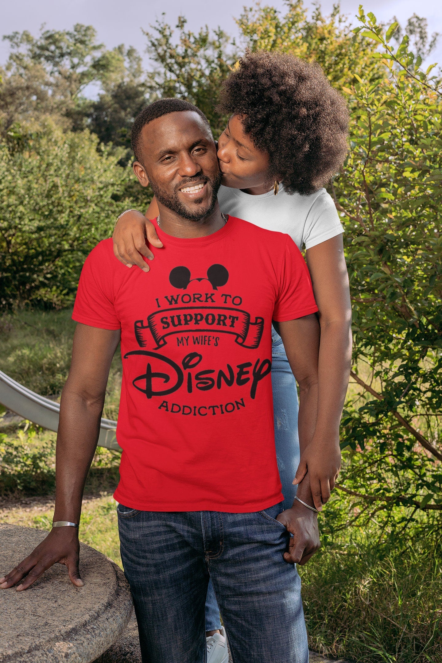 I Work To Support My Wife's Disney Addiction Shirt, Disney Trip Shirt, Vacation Shirt, Funny Shirt, Husband Shirt