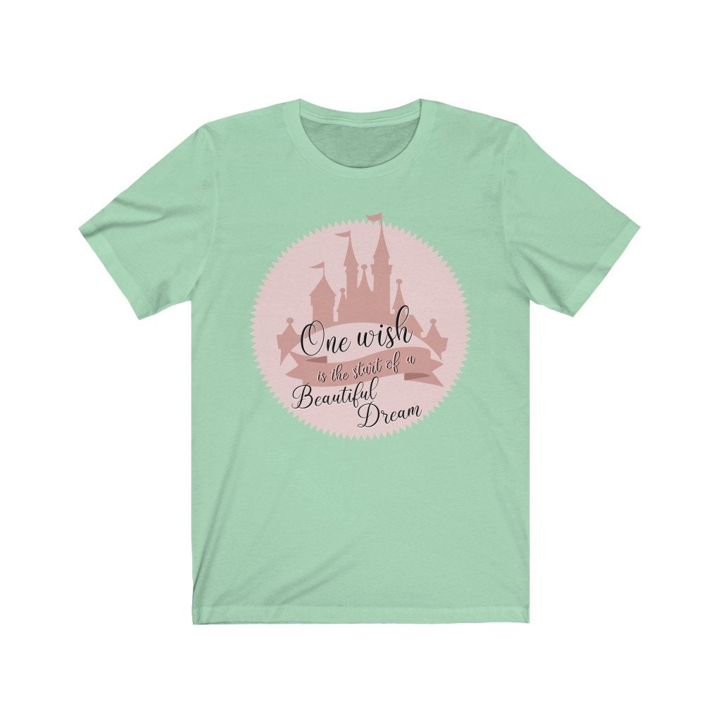 One Wish is the Start of a Beautiful Dream Shirt, Cinderella Shirt, Princess Shirt, Disney Trip Shirt, Castle Shirt, Park Shirt