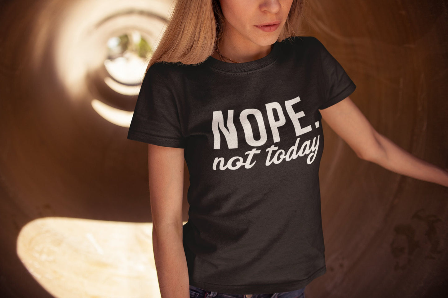 Nope Not Today Shirt, Funny Adult Shirt, Funny Graphic Tee, Humor Tee, Sarcastic Shirt, Unisex Shirt
