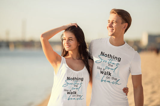 Nothing Soothes the Soul Like A Walk on the Beach Shirt, Summer Tee, Beach Shirt, Beach Lover Shirt, Ocean Lover Shirt, Women Shirt