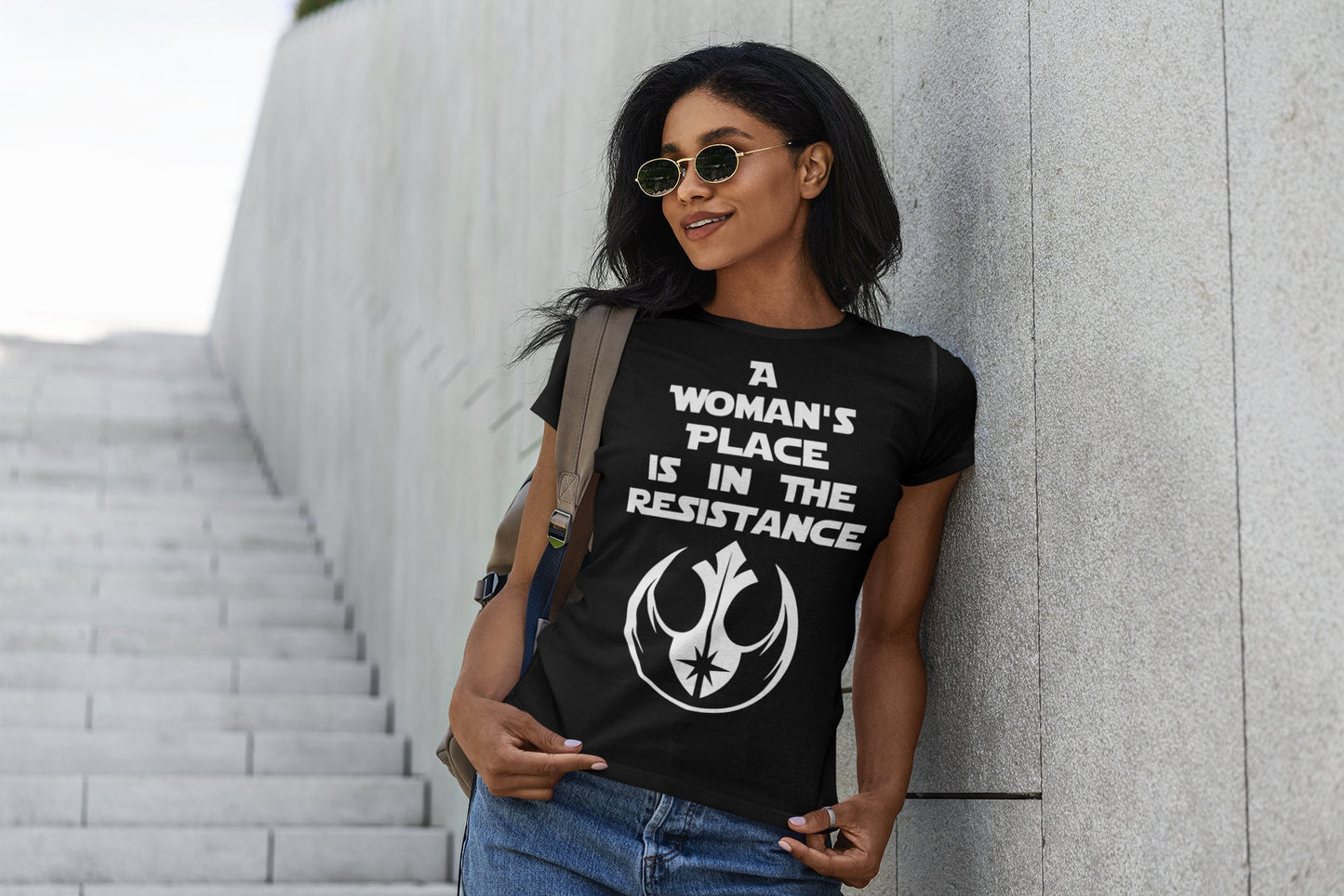 A Woman's Place Is In the Resistance Shirt, Jedi Shirt, Warrior Princess Shirt, Disney Trip Shirt, Vacation Shirt, Resist Shirt