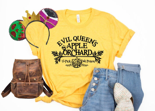 Evil Queen Apple Orchard Shirt, Snow White, Disney Villain Shirt, Halloween Shirt, Disney Trip Shirt, Women's Shirt
