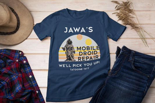 Jawa's Mobile Droid Repair Shirt, Tatoonie Shirt, Guys Shirt, Disney Trip Shirt,  Disney Vacation Shirt, All Parks Shirt, Unisex Shirts