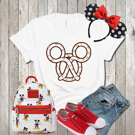 Mickey Pretzel Shape Shirt, Mickey Shirt, Magic Park Shirts, Disney Trip Shirt,  Disney Vacation Shirt, All Parks Shirt, Unisex