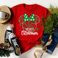 Minnie Peppermint Swirl Christmas Tee Shirt, Disney Christmas Shirt, Vacation Shirt, Christmas Tee,  Candy Cane Shirt