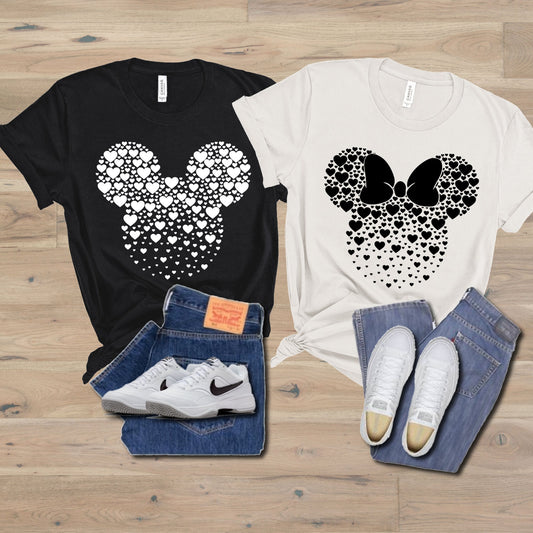 Mickey Minnie Hearts Shirt, Disney Couple Shirts, Disney Family Shirts, Disney Trip Shirts, Disney Matching Shirts, Couple Shirts