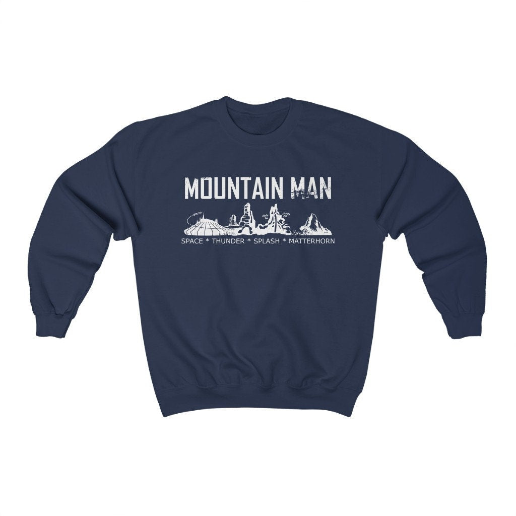Mountain Man Disneyland Sweatshirt, Disney Inspired Sweatshirt, Guys Sweatshirt, Disney Vacation, Attractions Rides Sweatshirt