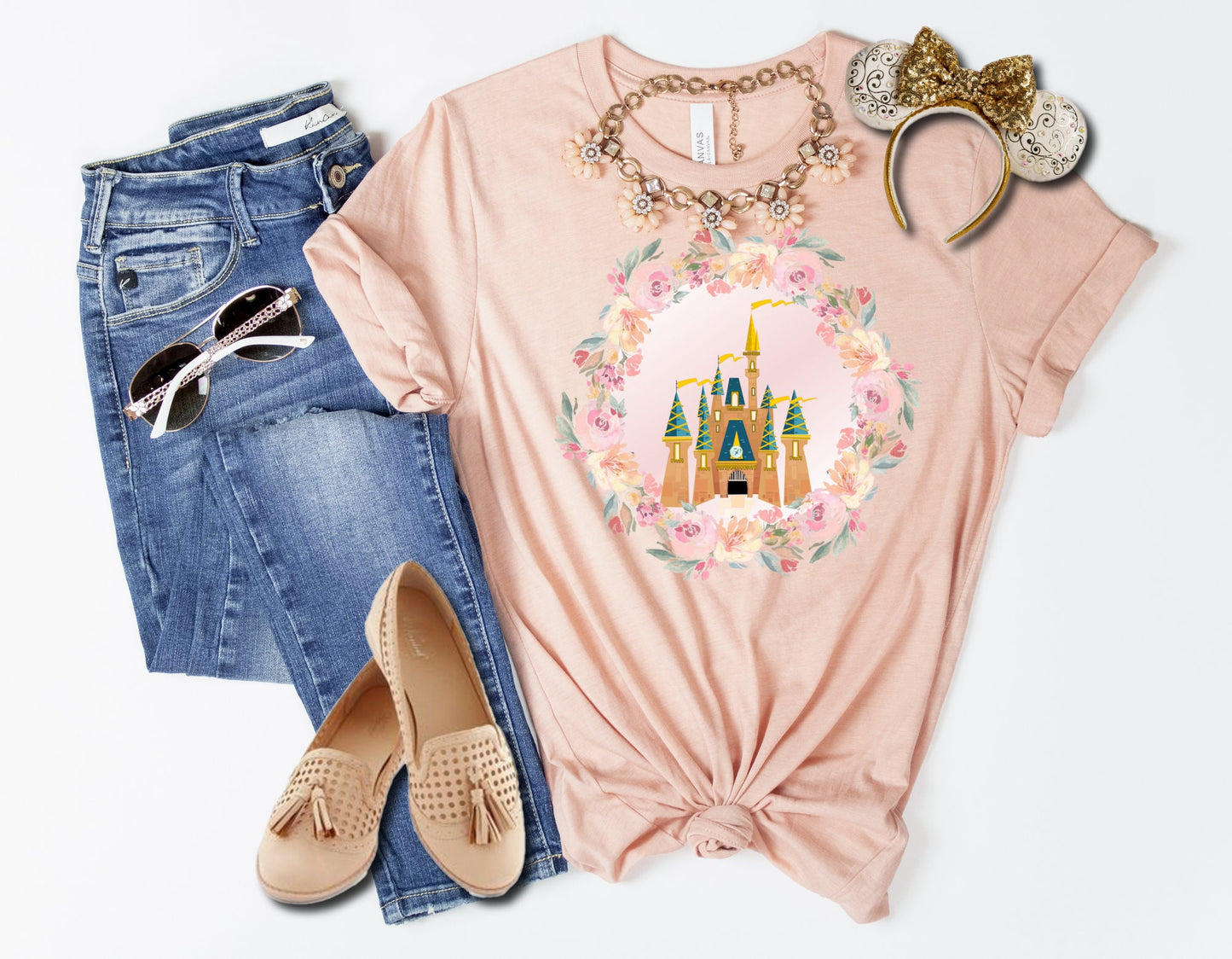 Cinderella's Royal Rose Garden Castle Shirt, Disney Trip Shirt, Vacation Shirt, Theme Park Tee, Women's Tee, Castle Shirt