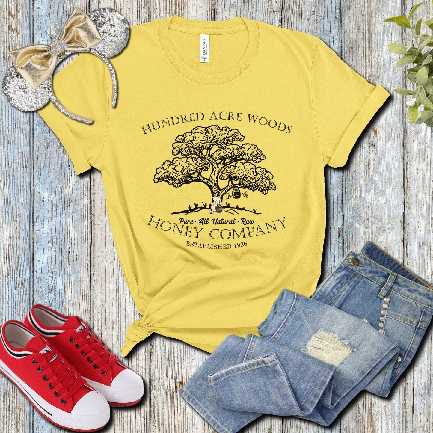 Hundred Acre Woods Shirt, Disney Shirts, Christopher Robin, Winnie the Pooh Shirt, Honey Company, Unisex Disney Shirt, Pooh Bear Shirt