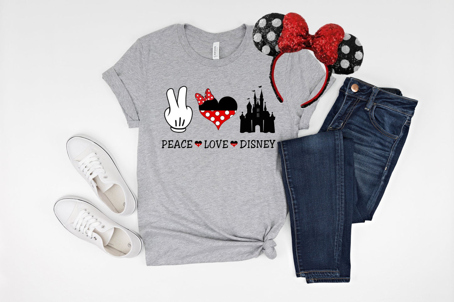 Peace Love Disney, Disney Castle Shirt, Disney Lover Shirt, Peace Love Shirt, Disney Trip Shirt, Vacation Shirt, Theme Park Shirt