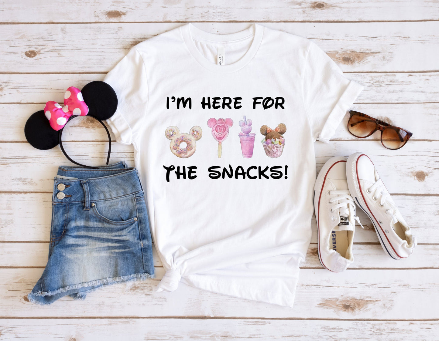 Here for the Snacks Shirt, Disney Trip Shirts, Disney Vacation Shirts, Theme Park Snacks Shirt, Girl's Trip Shirts, Matching Shirts