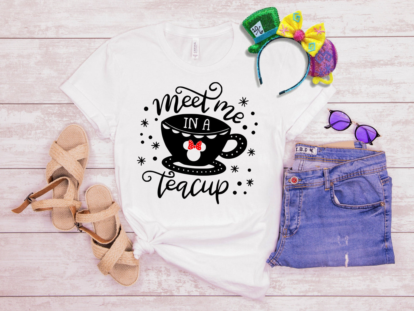 Meet Me In A Teacup Shirt, Alice in Wonderland Shirt, Mad Tea Party Ride Shirt, Disney Trip Shirt, Vacation Trip Shirt, Women's Shirt