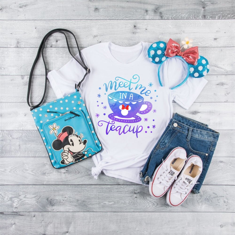 Watercolor Meet Me In A Teacup Youth Kids Shirt, Alice in Wonderland Shirt, Youth Kids Shirt, Disney Vacation Shirt, Mad Tea Party Shirt