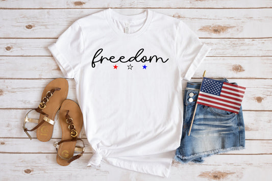Freedom Stars Shirt, America Shirt, Independence Day Shirt, Patriotic Shirt, USA Shirt, Veterans Day Shirt, Men's Shirt, Women's Shirt