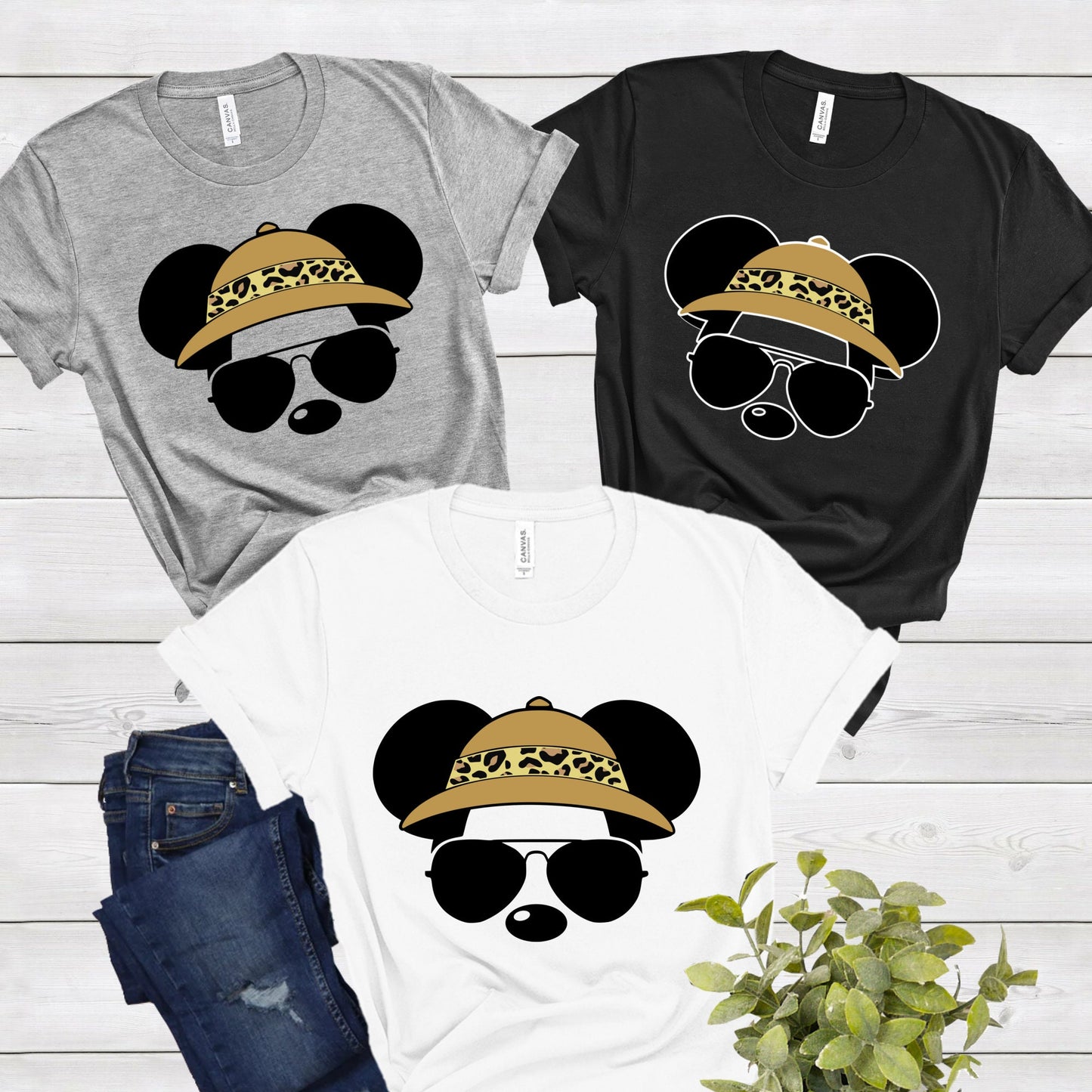 Mickey Safari Tee Shirt, Disney Trip Shirt, Vacation Shirt, Animal Tee, Men's Tee, Matching Family Shirt