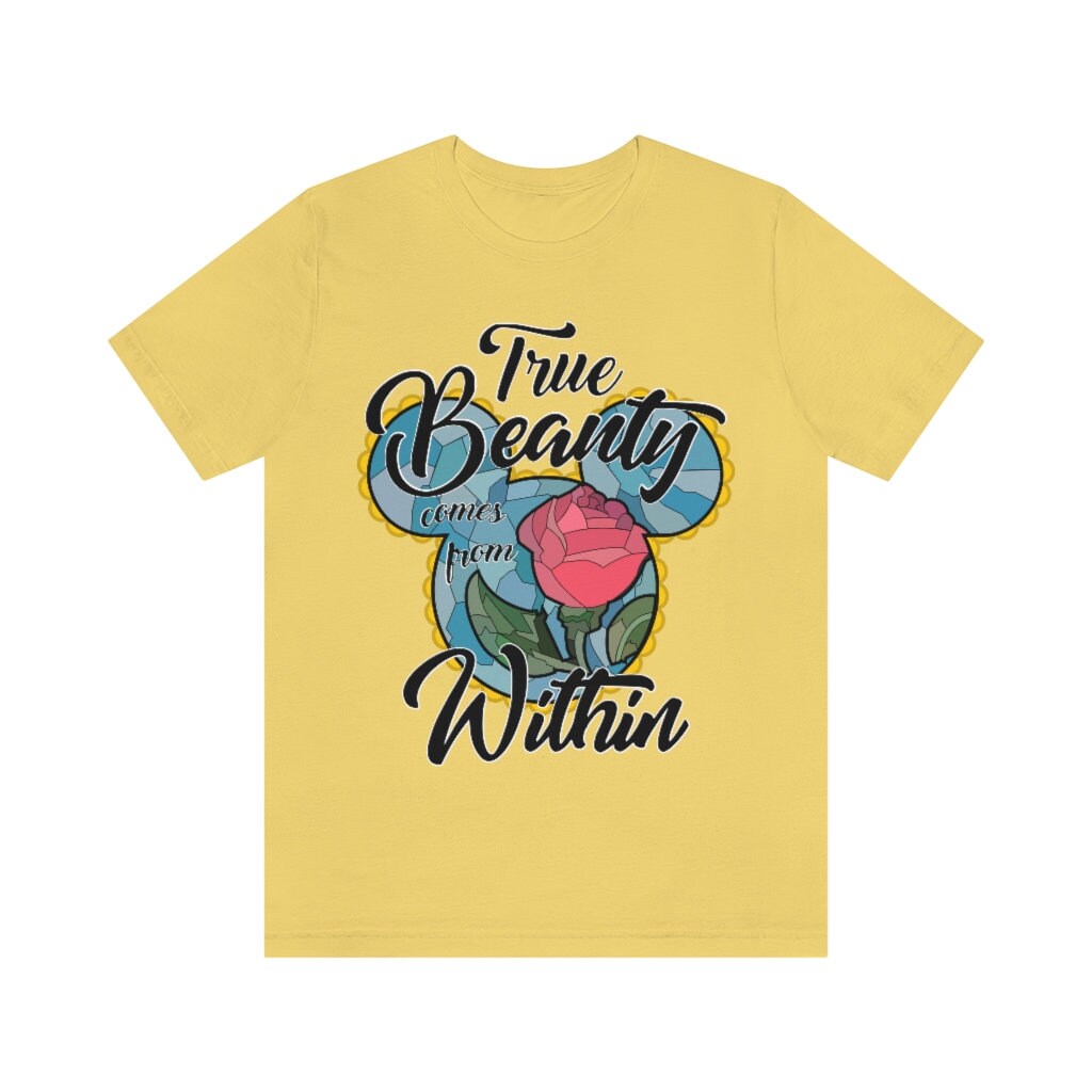 Beauty and the Beast Stained Glass, True Beauty Comes From Within, Princess Shirt, Disney Trip, Vacation Shirt