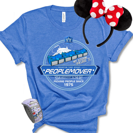 Peoplemover Transit Shirt,  Tomorrowland, Spaceport 75 Shirt, Your Highway in the Sky Shirt, Disney Vacation Shirt, Family Disney Trip Shirt
