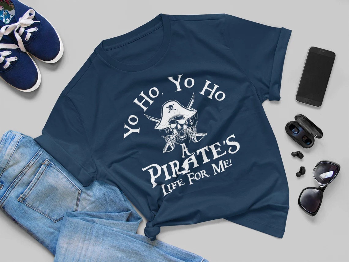 Yo Ho Pirates Life DTF Transfer, Disney Inspired Shirts, Guys Disney Shirt, Disney Trip Shirt,  Pirates Vacation Shirt