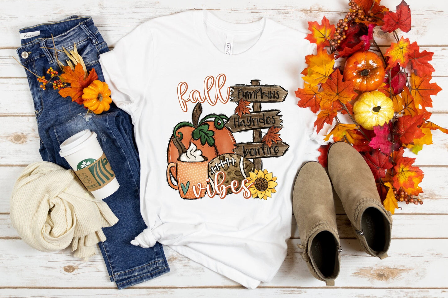Fall Vibes Shirt, Pumpkin Shirt, Cute Fall Shirt,  Fall Shirt, Football Shirt, Fall Outfit, Thanksgiving Shirt, Women's Fall Shirts